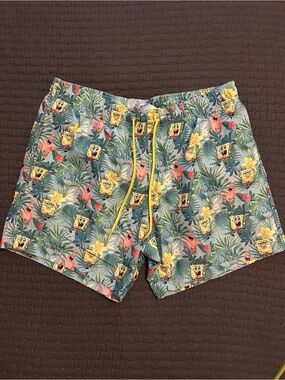 H&M SpongeBob Swim Trunks. Sz Large